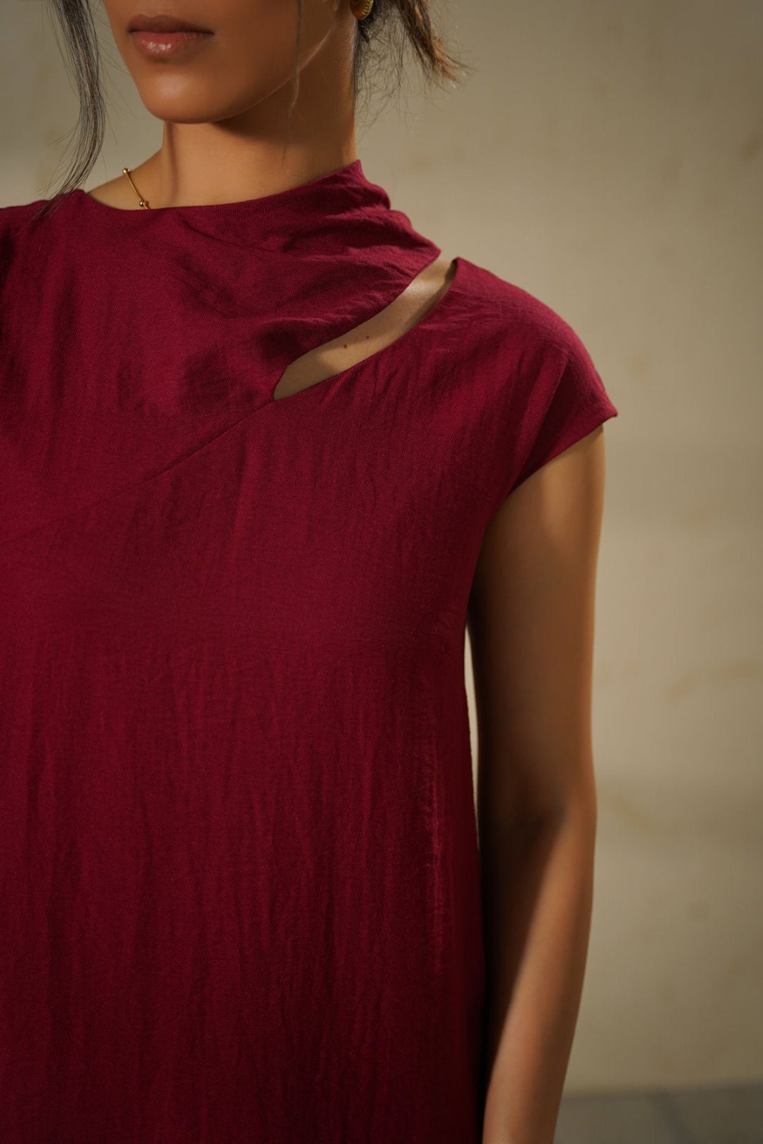 MULBERRY CITY DRESS WITH SCARF DETAIL