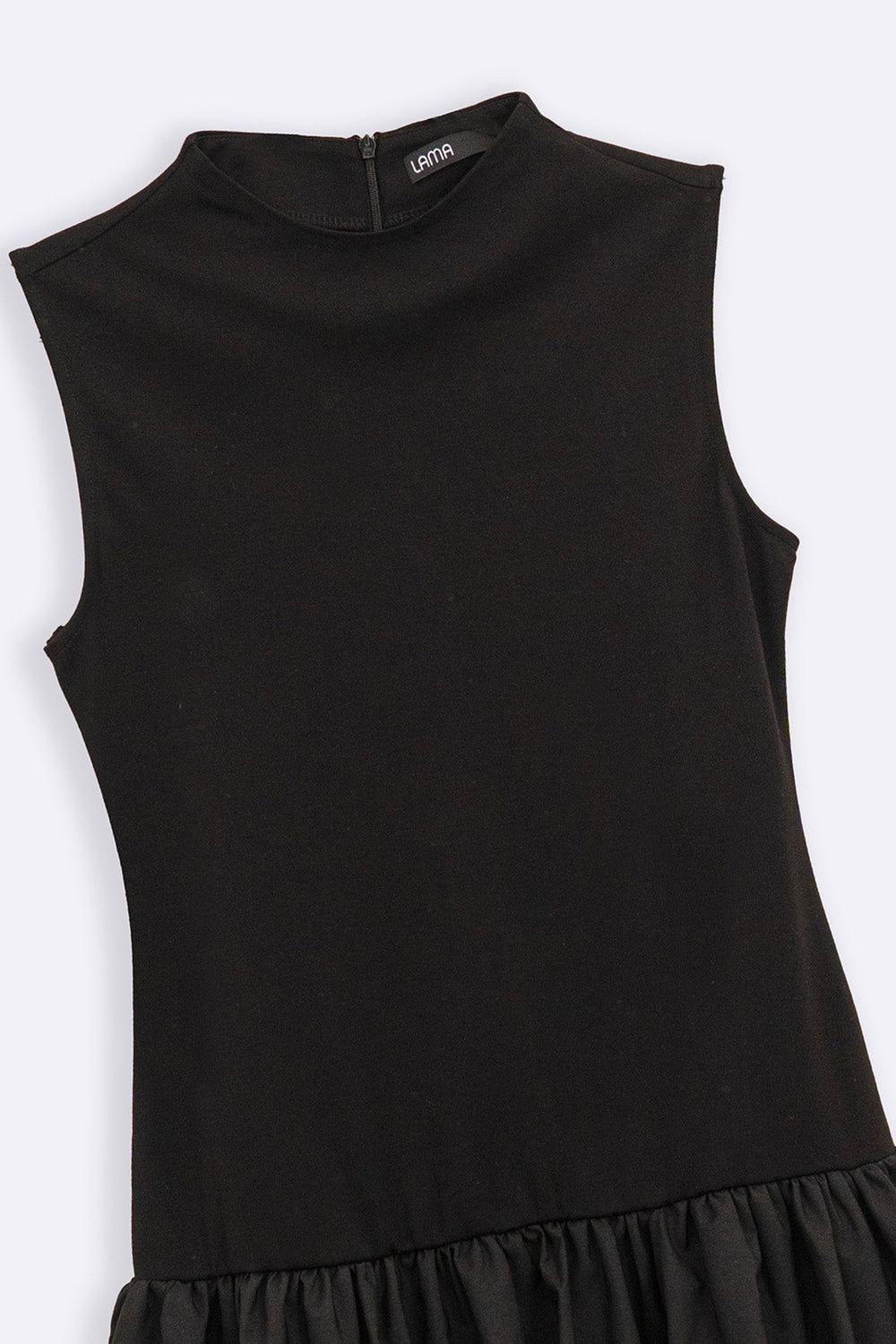 BLACK 1964 POUF MINI DRESS