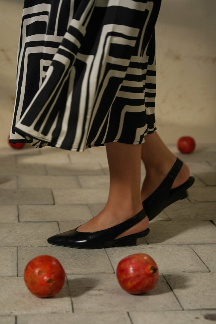 BLACK STUDIO SATIN DRESS