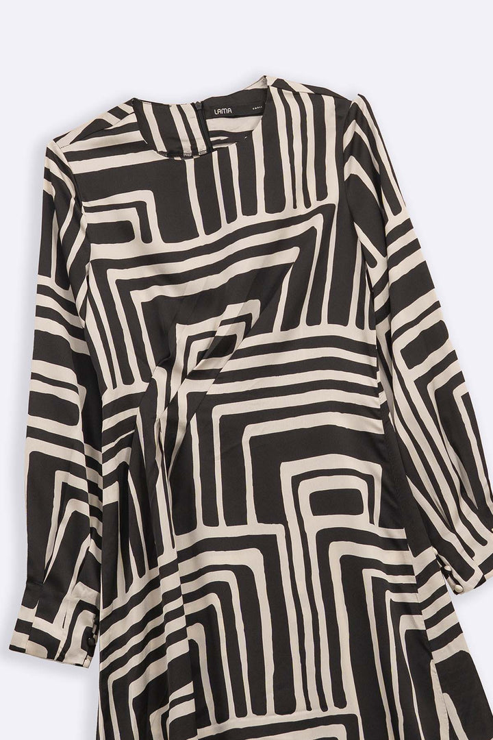 BLACK STUDIO SATIN DRESS