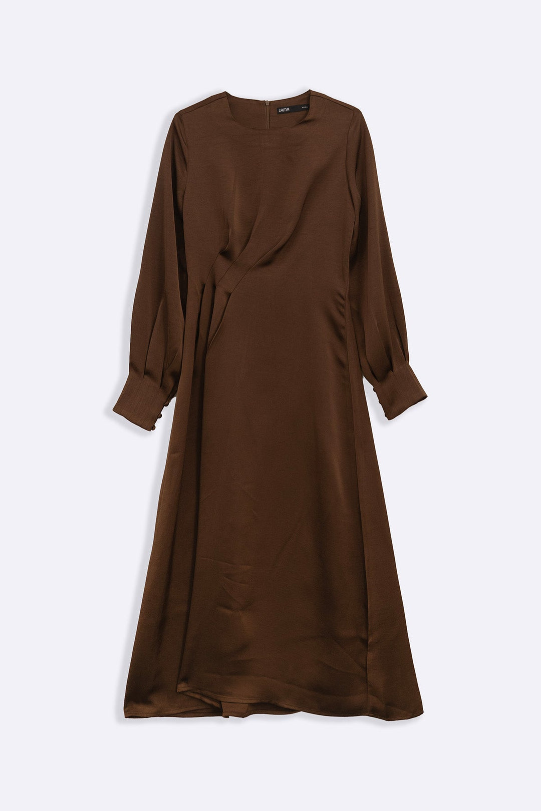 BROWN STUDIO SATIN DRESS