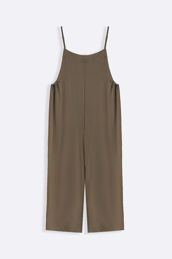 TAUPE EASY STRAP JUMPSUIT