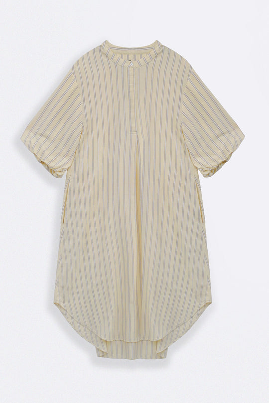 YELLOW LEMON LINE SUMMER DRESS