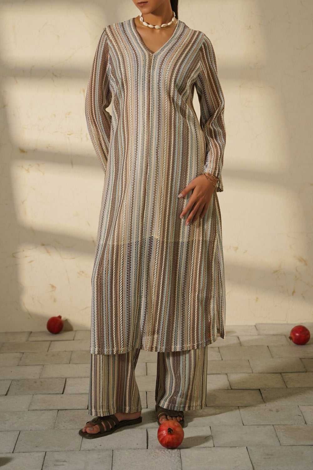 TAUPE RESORT TUNIC WITH LINING