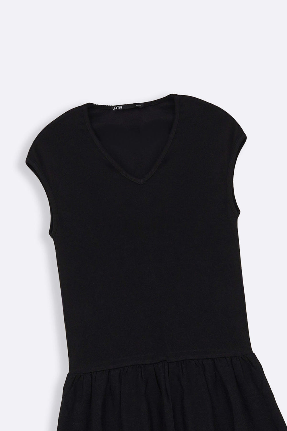 BLACK TIERED DRESS