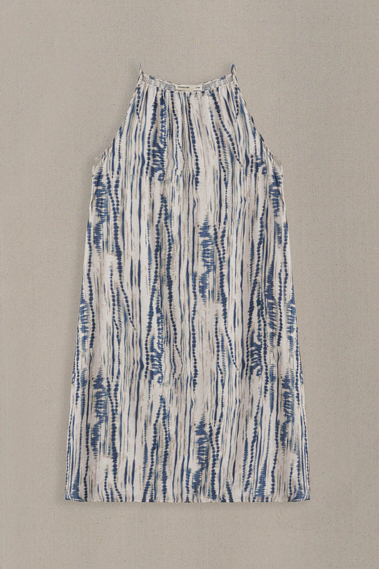BLUE MONO TIDE DRESS