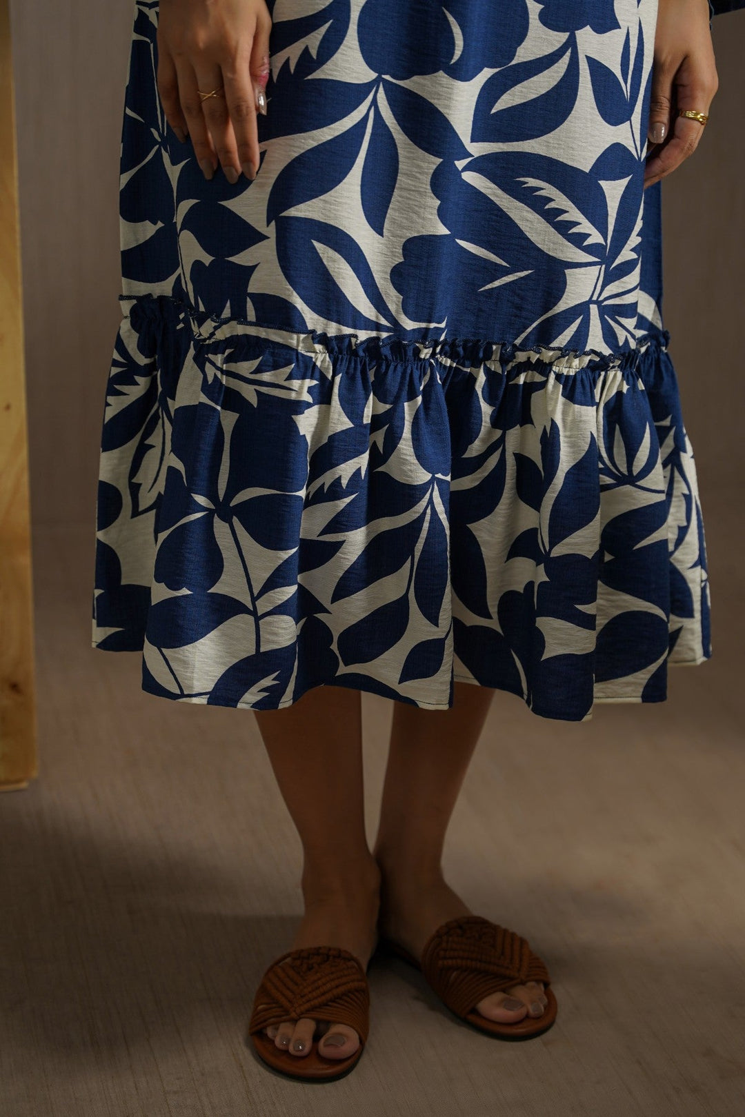 BLUE ISLA SLIP DRESS
