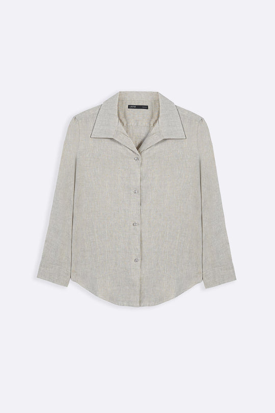 OAT MELANGE 100% PURE LINEN SHIRT