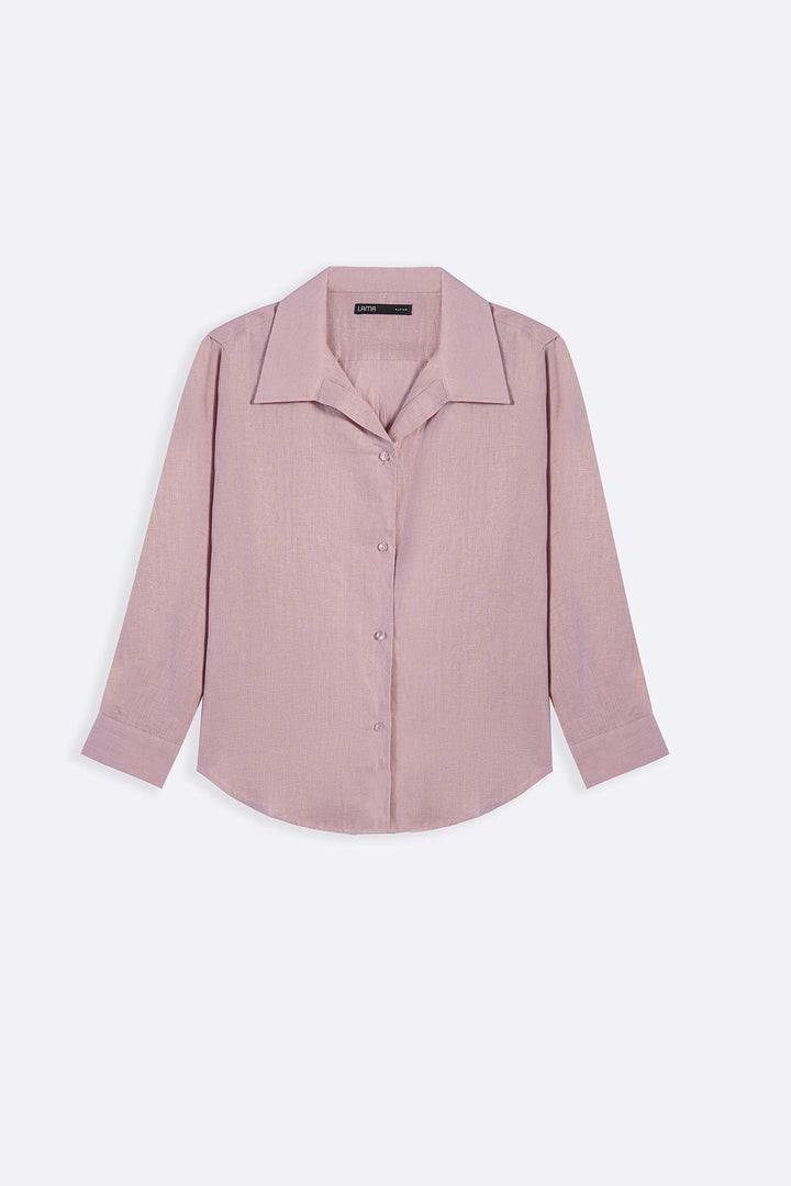 PINK 100% PURE LINEN SHIRT