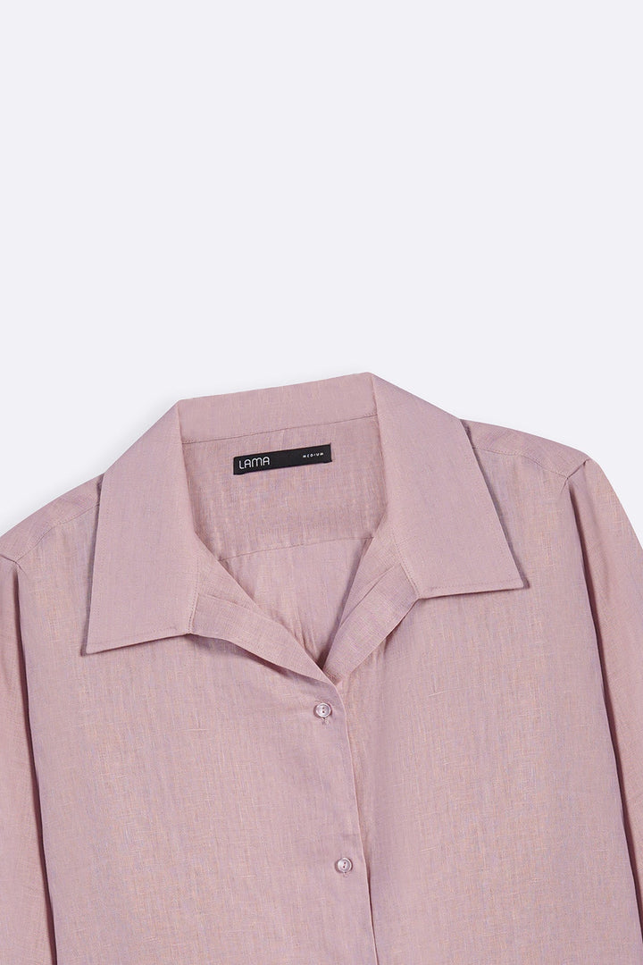 PINK 100% PURE LINEN SHIRT