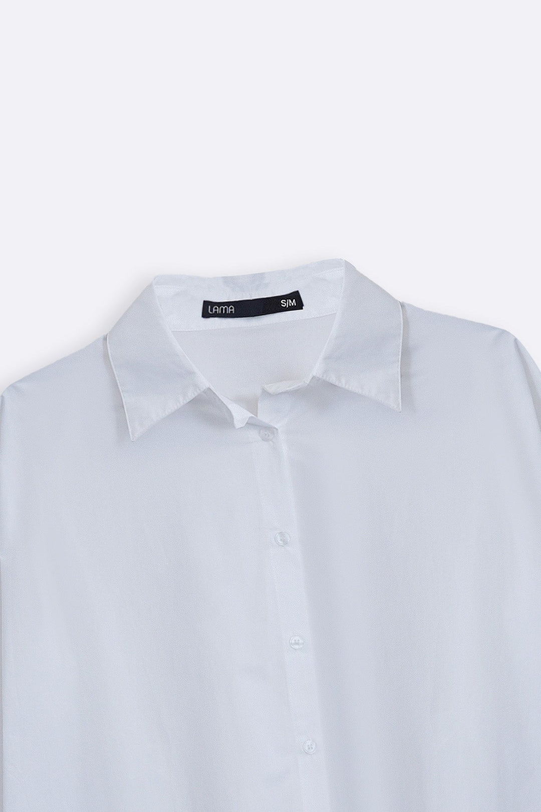 WHITE OVERSIZED COTTON BLOUSE