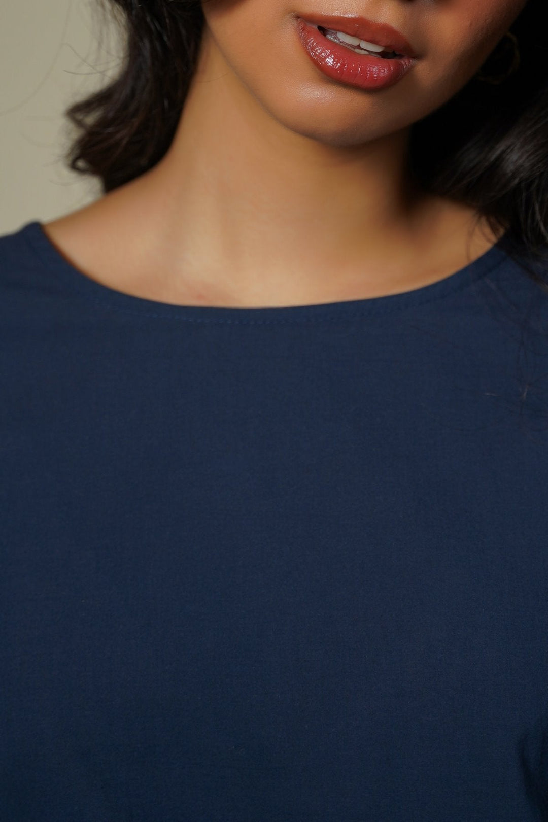 BLUE FEATHER COTTON TOPSY BLOUSE