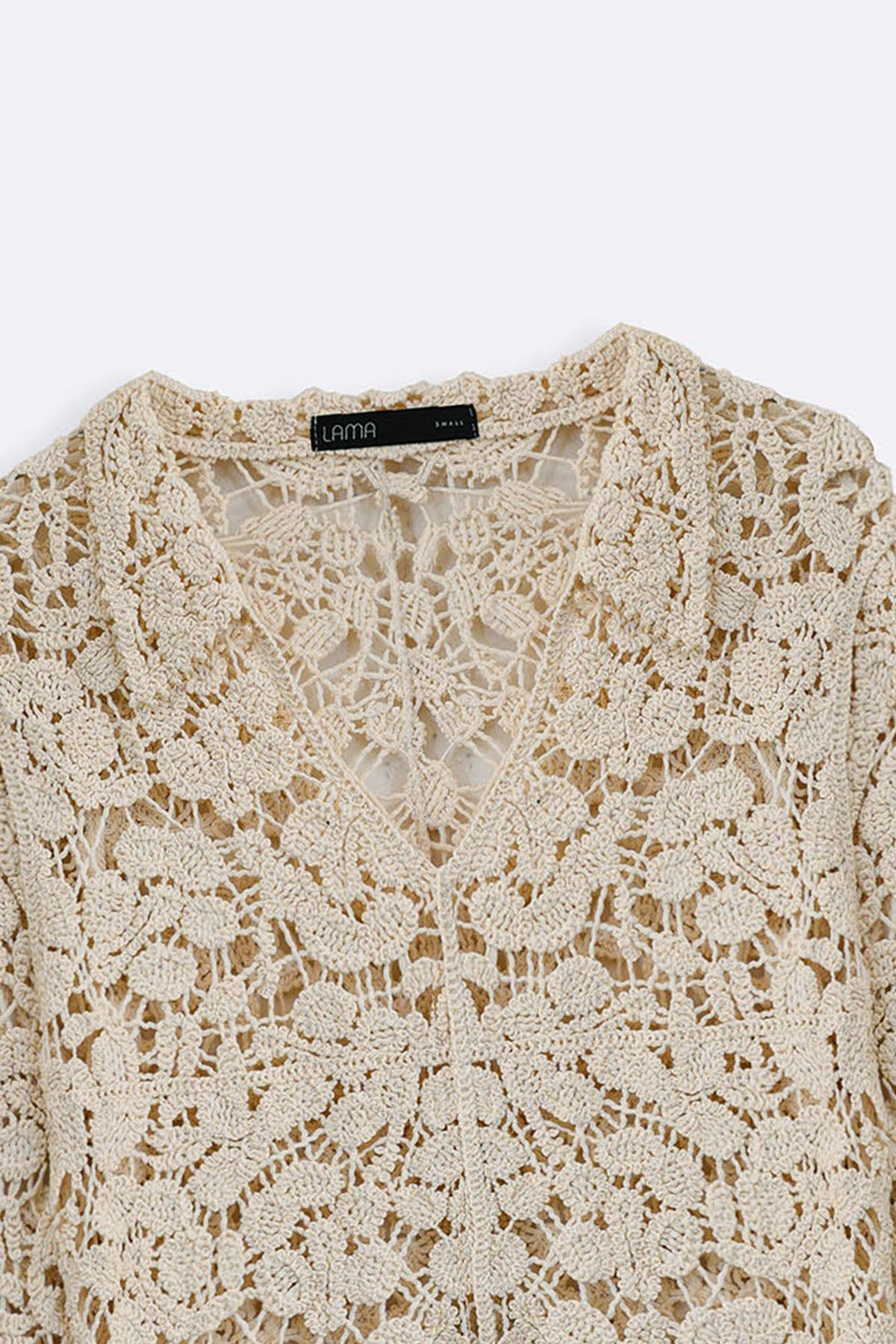 CREAM NOMAD CROCHET TUNIC