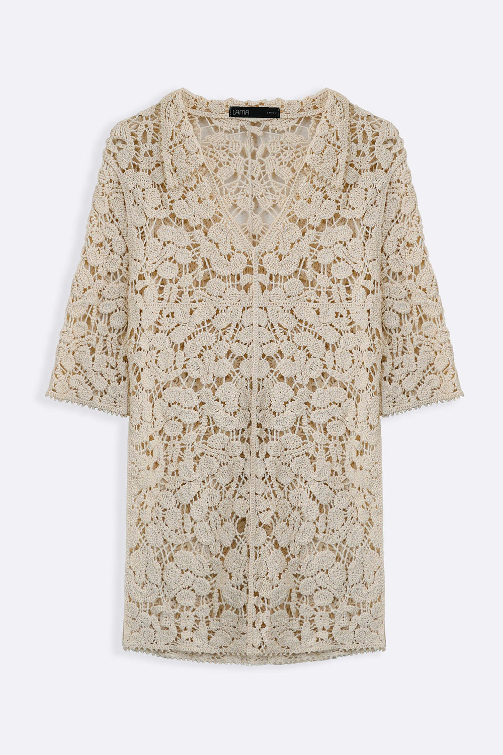 CREAM NOMAD CROCHET TUNIC