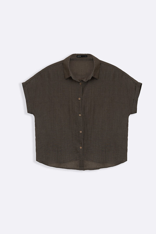 CHARCOAL BARELIGHT BUTTON DOWN