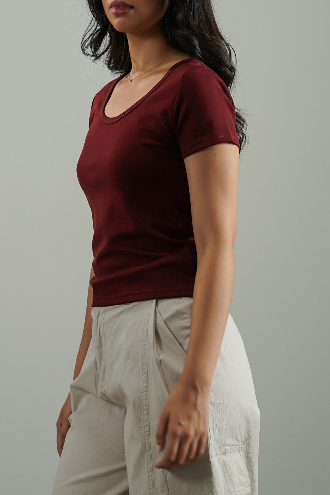 WINE CLASSIC SCOOP NECK TEE