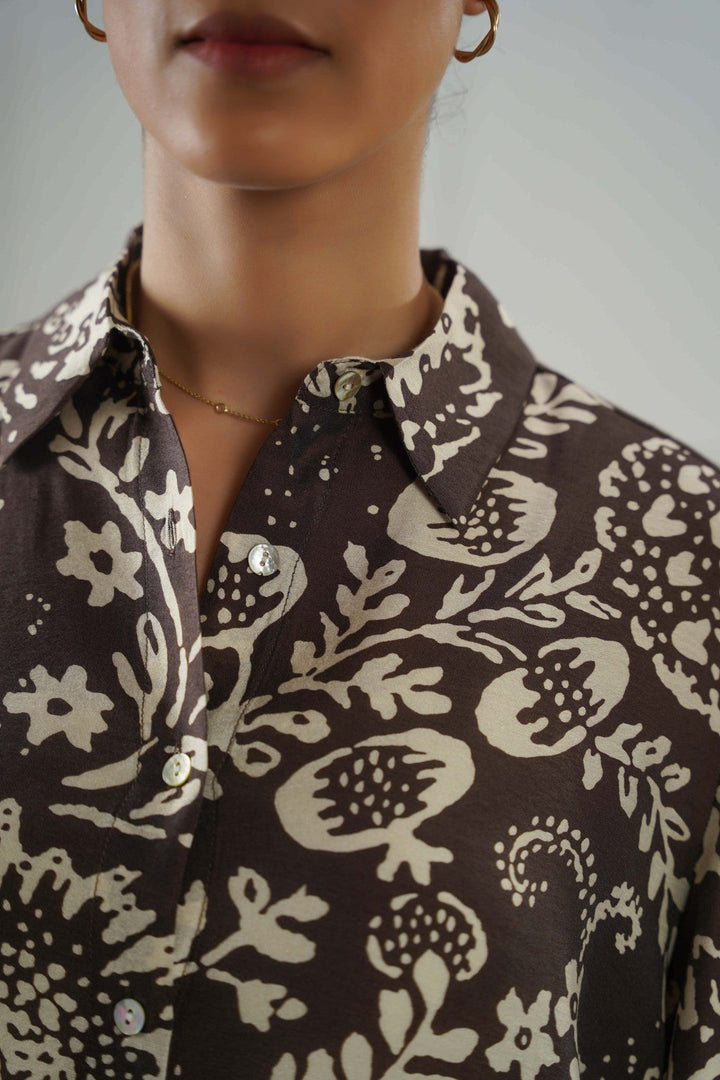 BROWN BARON BUTTON DOWN SHIRT
