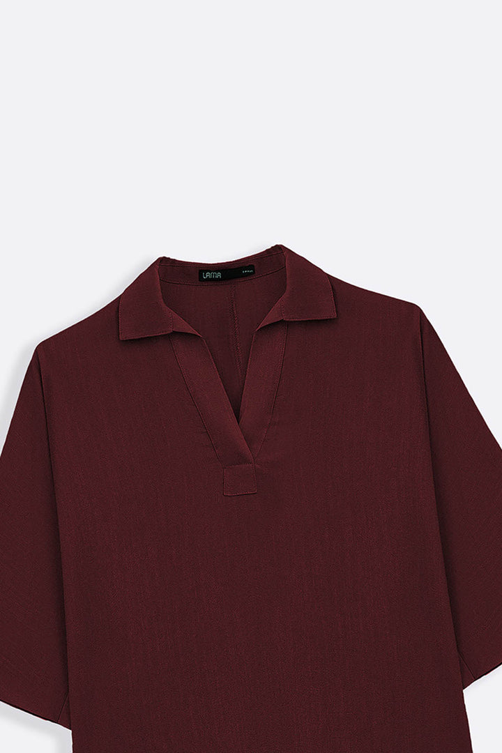 OX BLOOD PULLOVER SAFARI BLOUSE