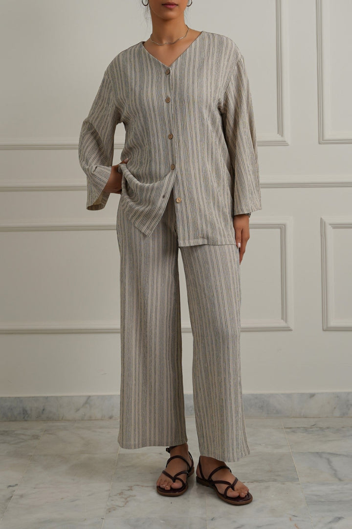STONE BLACK LINEA STRETCH SHIRT