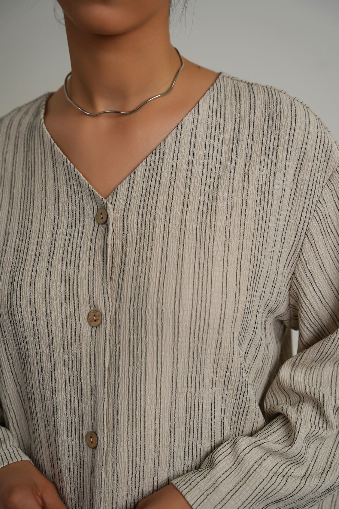 STONE BLACK LINEA STRETCH SHIRT