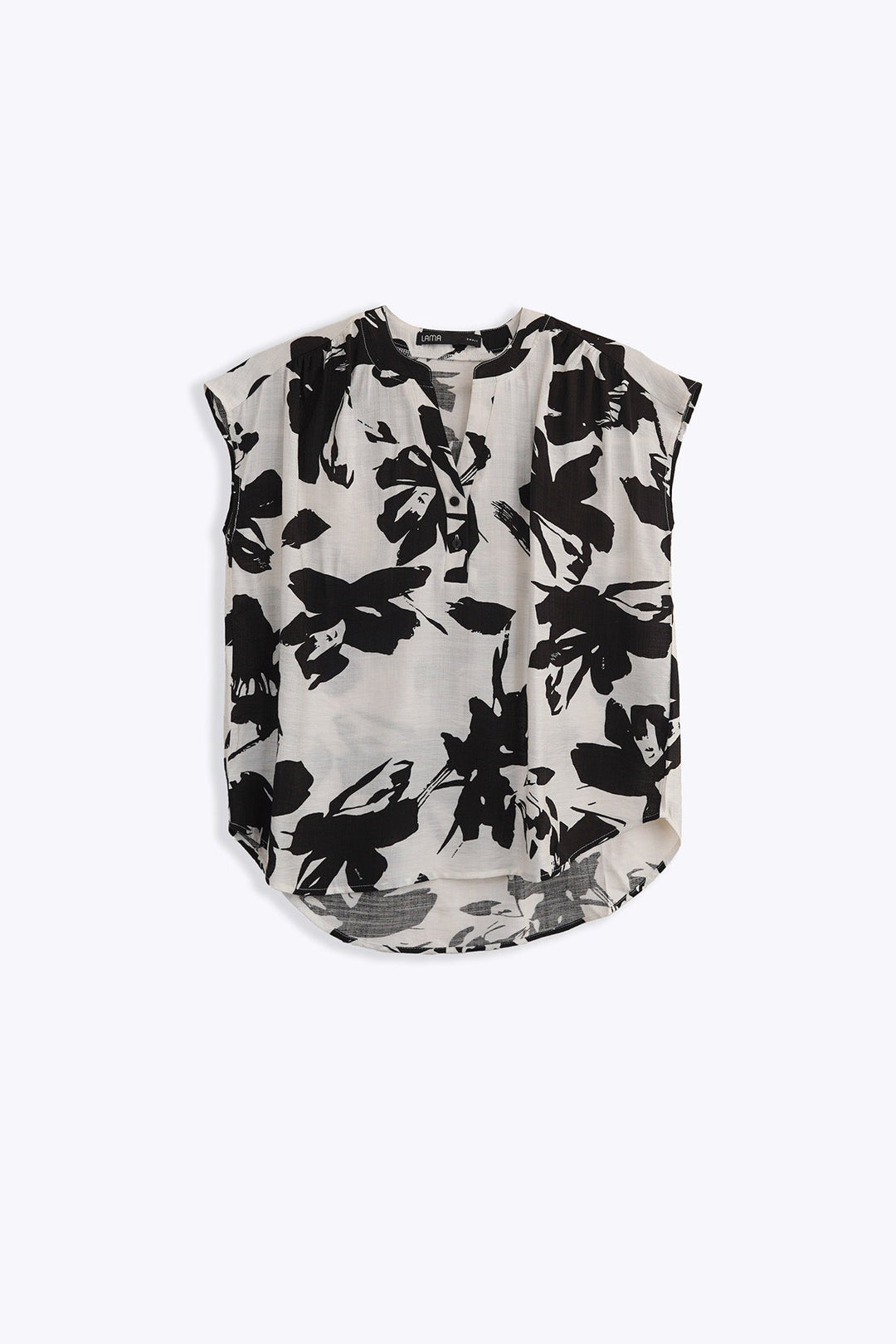 BLACK ABSTRACT RESORT SHIRT