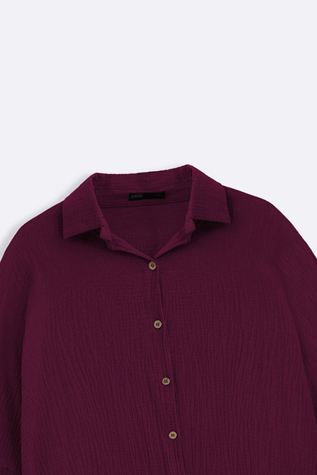 WINE EVERYDAY MUSLIN SHIRT