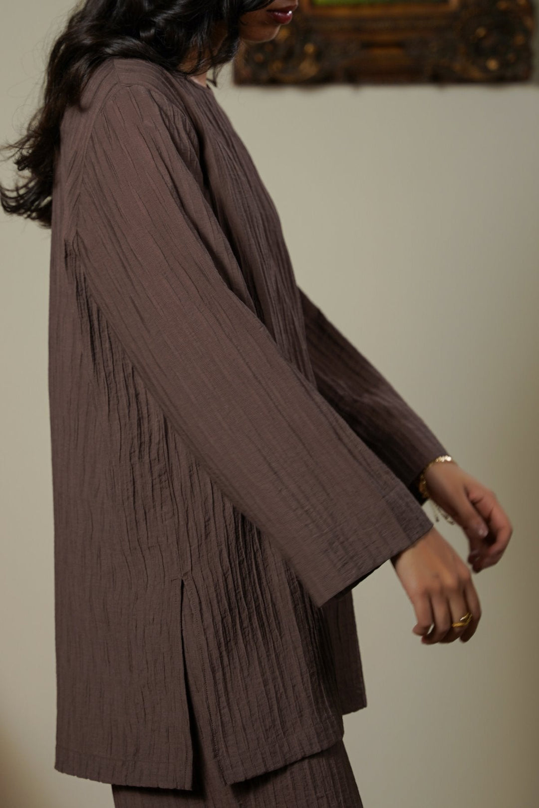 MOCHA SABLE EASY SHIRT