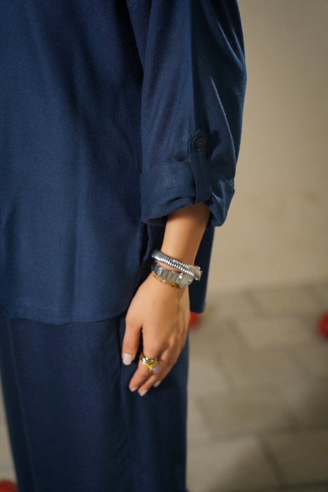 NAVY EASY BREEZE TOP