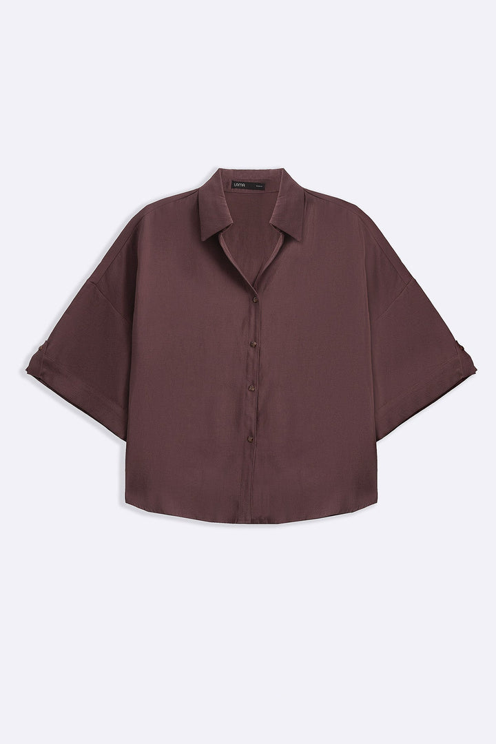 BEETROOT LYOCELL STONEWASH SHIRT