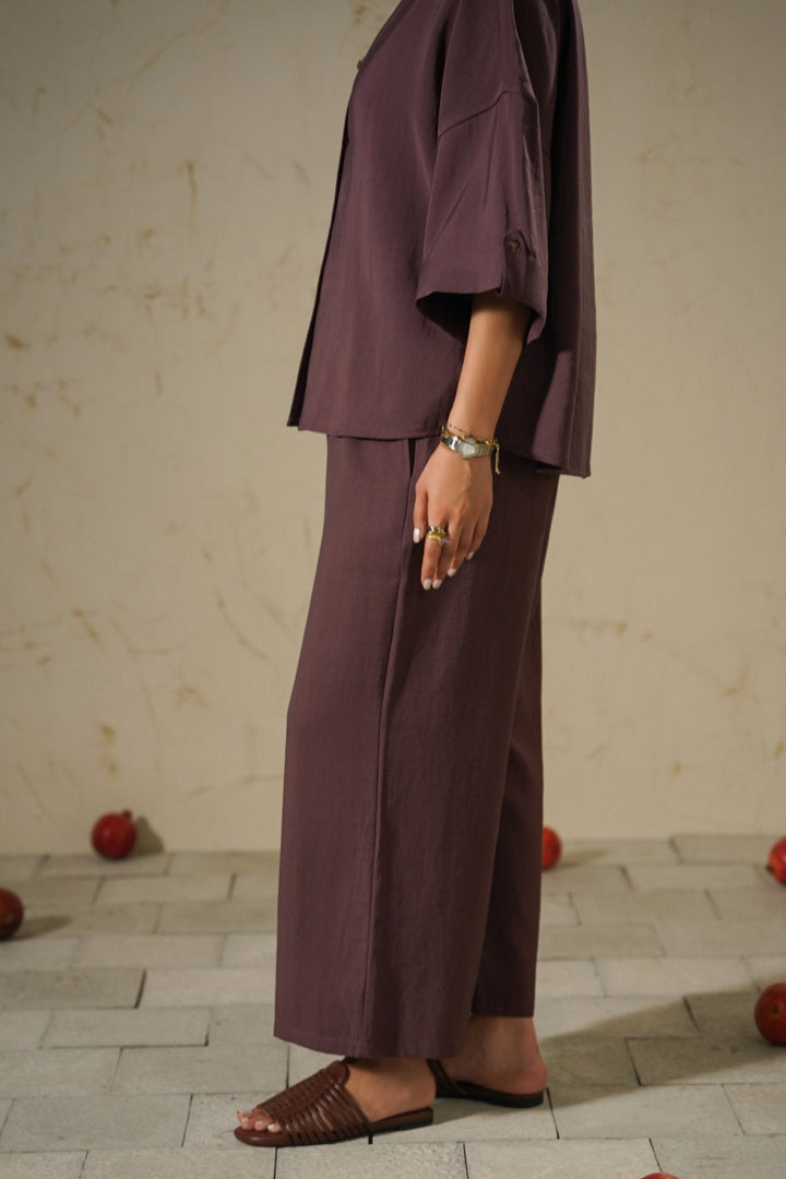 BEETROOT LYOCELL STONEWASH SHIRT