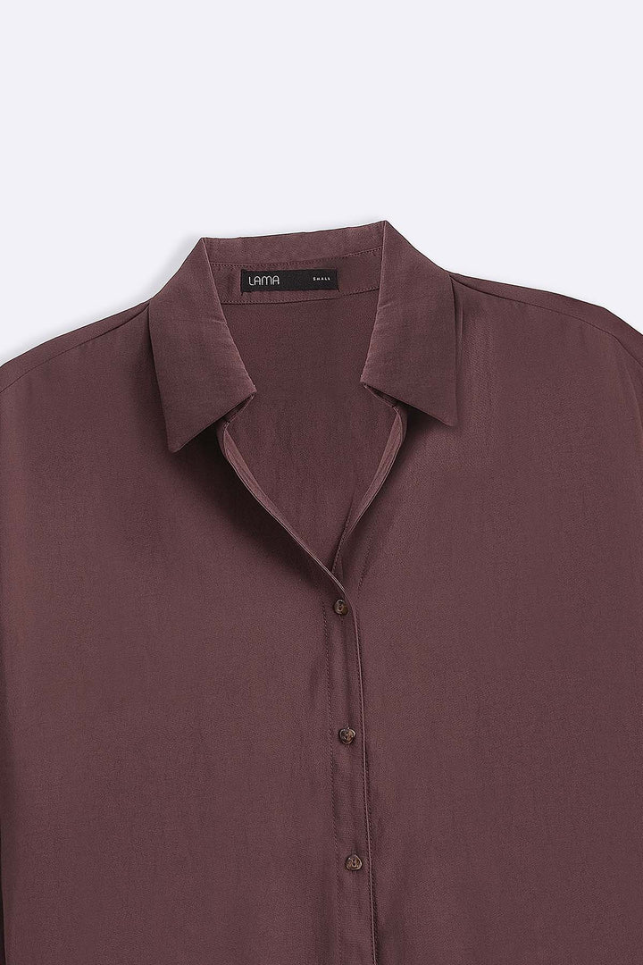 BEETROOT LYOCELL STONEWASH SHIRT