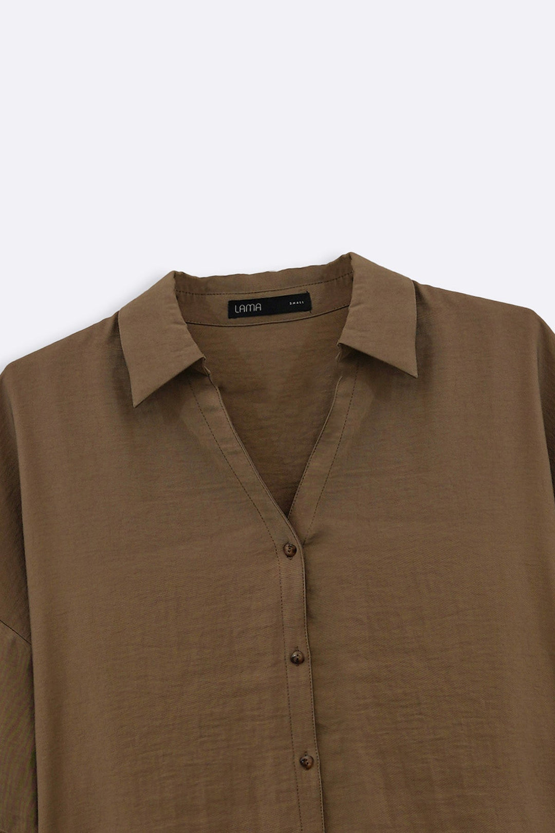 KHAKI LYOCELL STONEWASH SHIRT