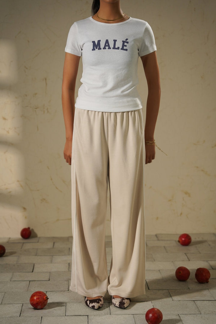 WHITE MALE CAMPUS TEE