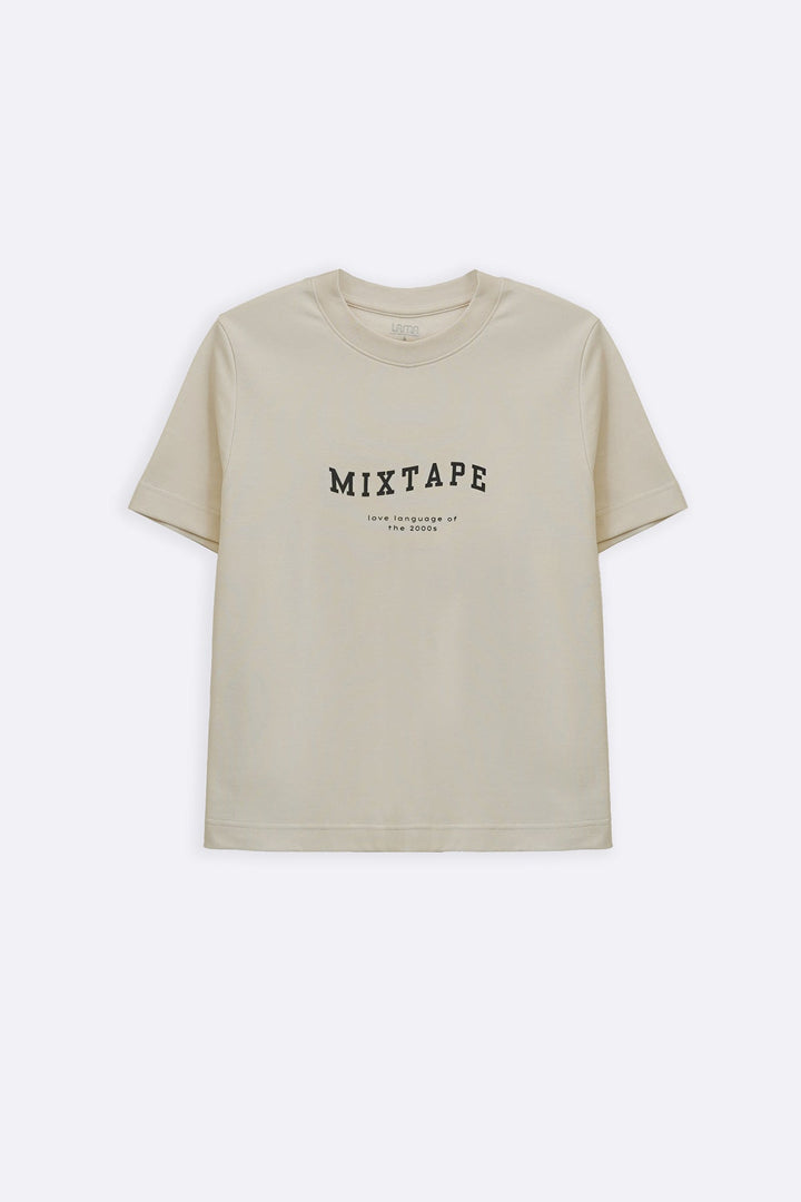 IVORY MIXTAPE TEE