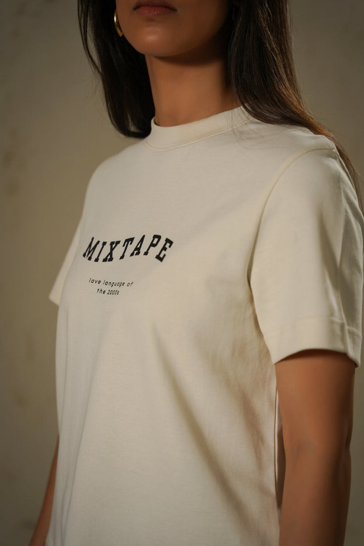 IVORY MIXTAPE TEE