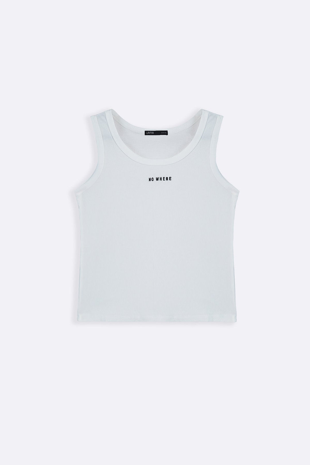 WHITE NOWHERE TANK