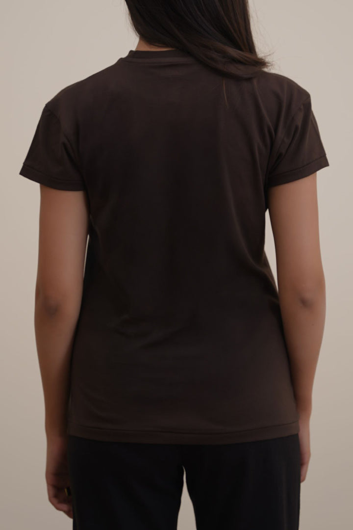 BROWN EVERYDAY STAPLE TEE