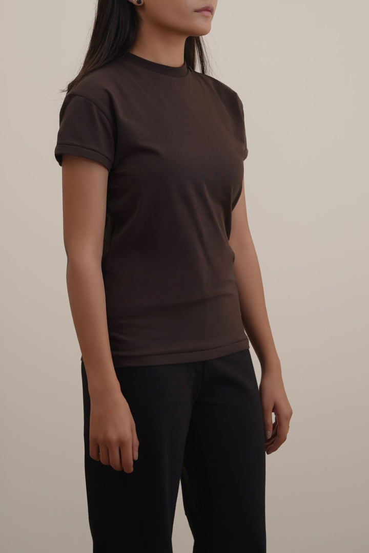 BROWN EVERYDAY STAPLE TEE