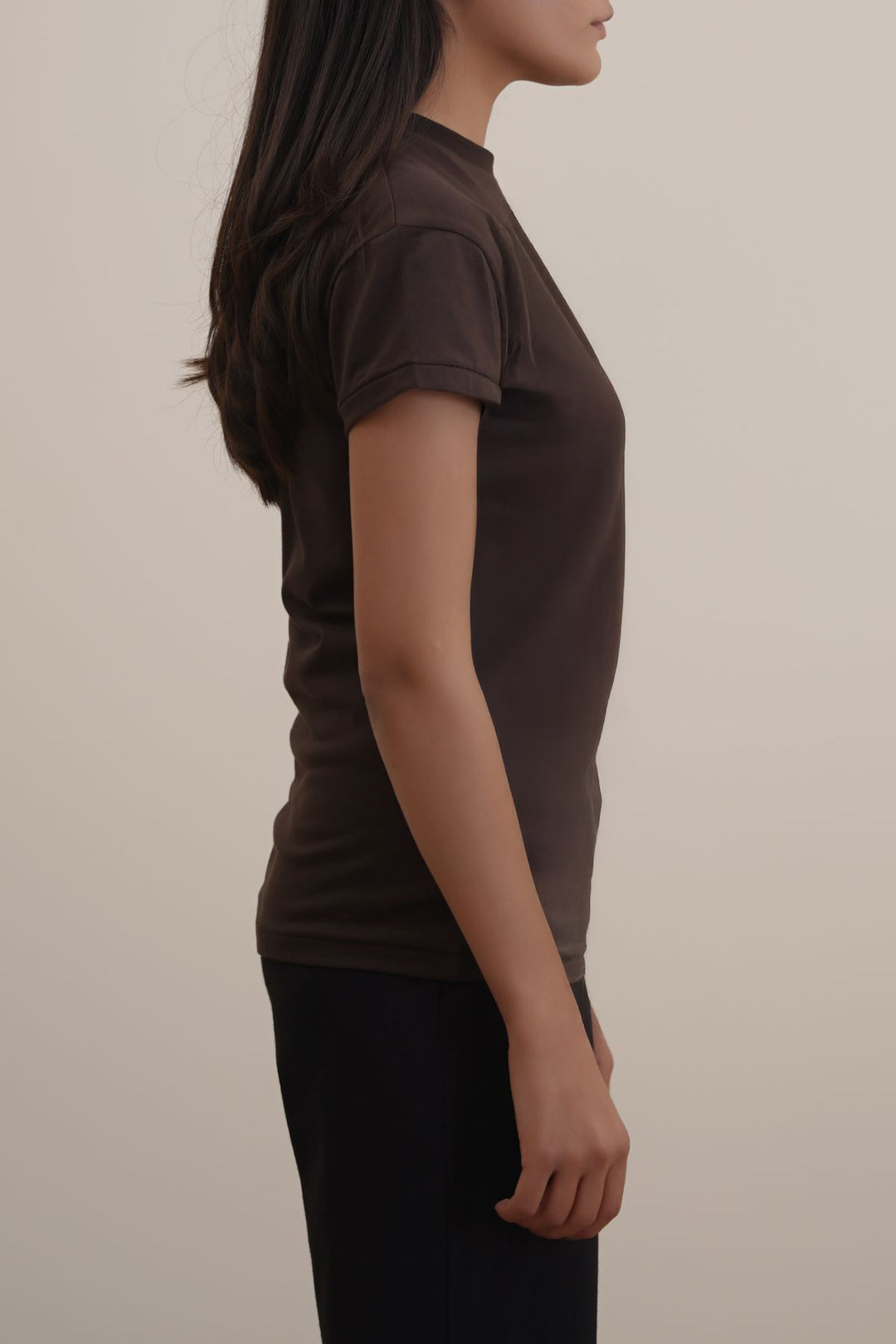 BROWN EVERYDAY STAPLE TEE