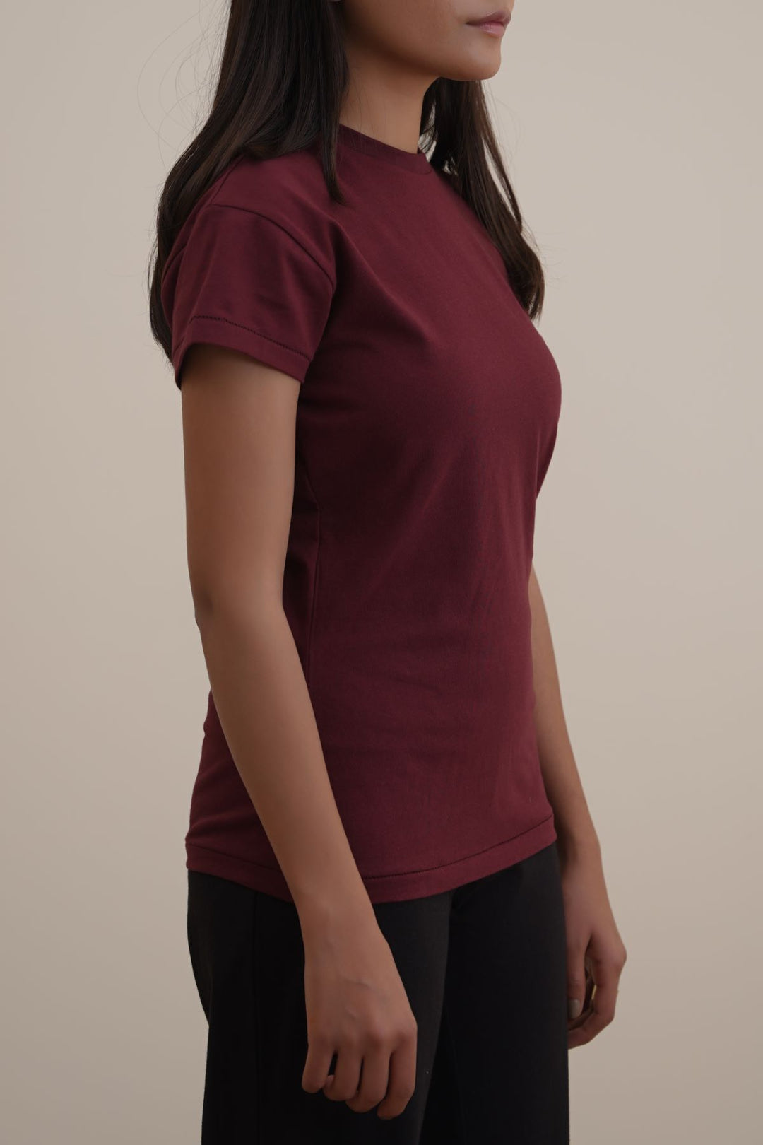 MAROON EVERYDAY STAPLE TEE