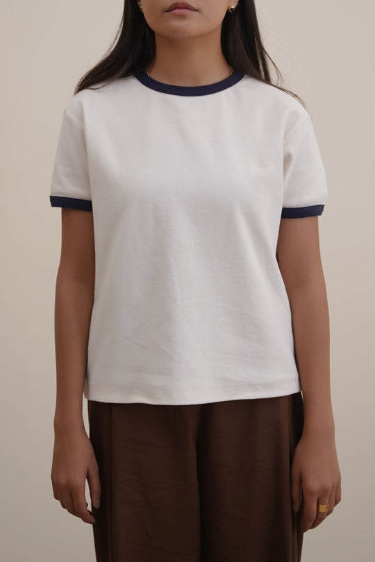 IVORY RINGER TEE