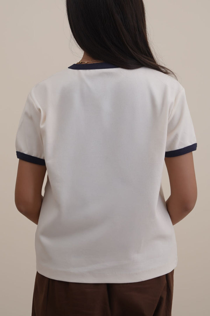 IVORY RINGER TEE