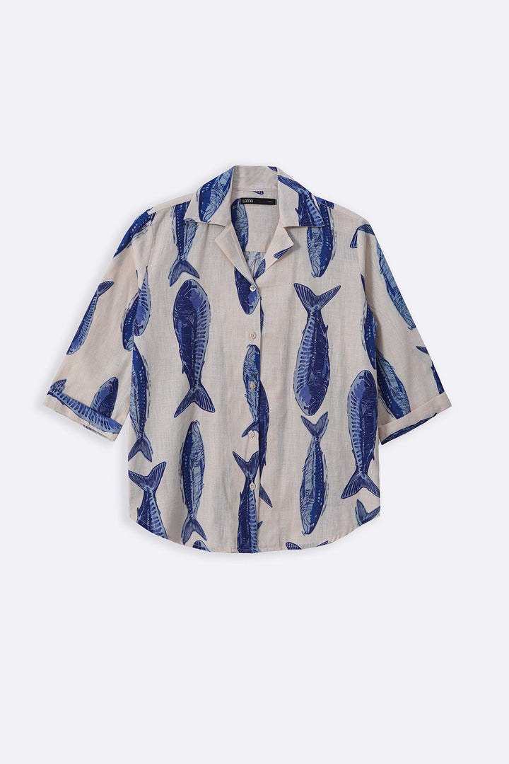 ECRU SARDINE SAFARI SHIRT