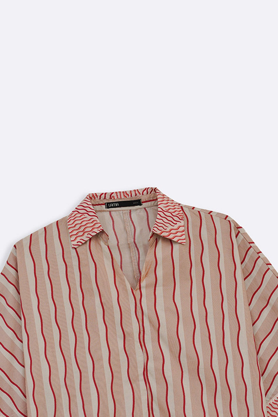 PINK STRIPED COTTON BLOUSE