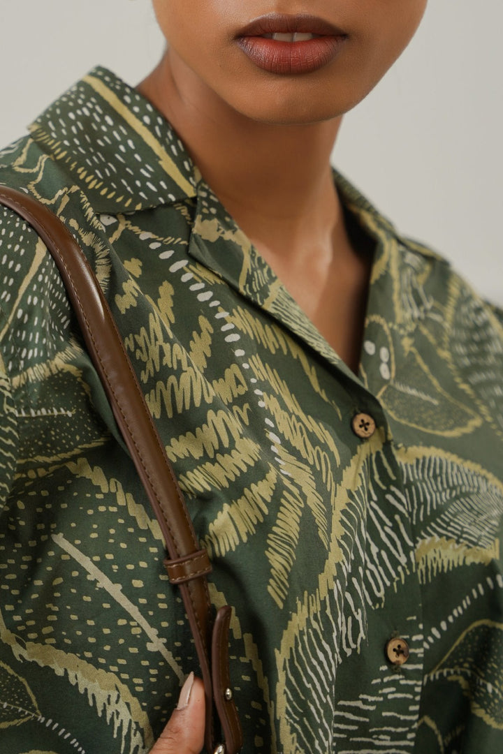 GREEN AMAZONIA SAFARI SHIRT