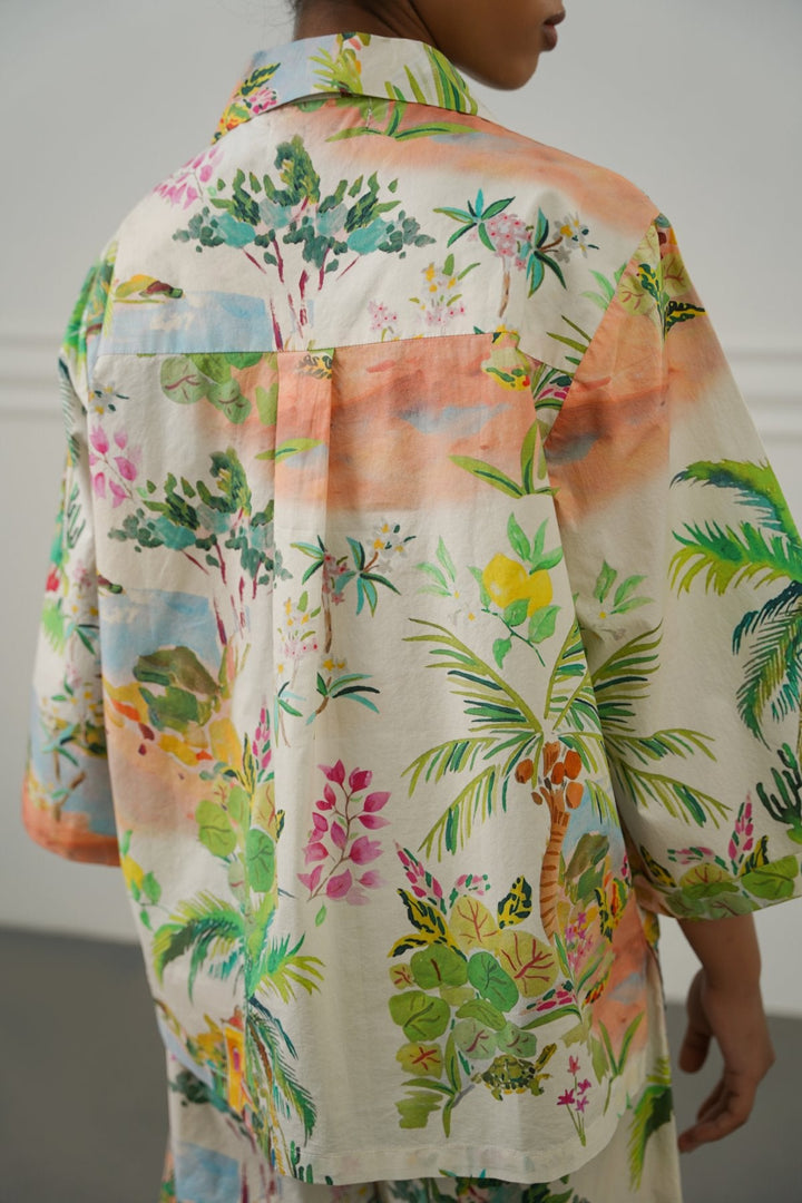 OFF WHITE ALOHA SAFARI SHIRT