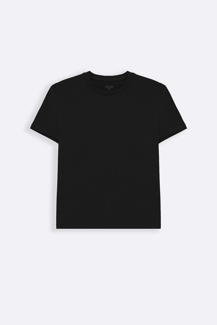 BLACK CASUAL EVERYDAY TEE