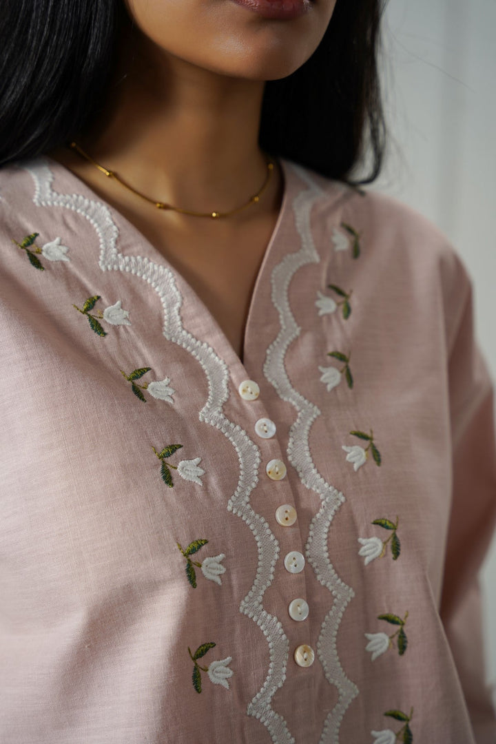 PINK BELL FLORAL SHIRT