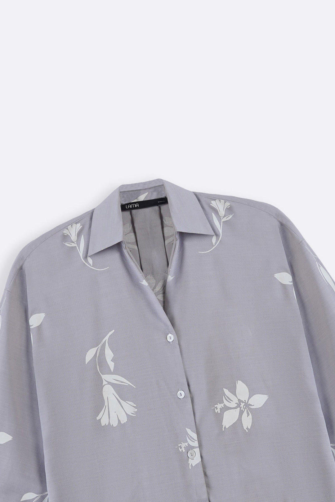 GREY PETAL IMPRINT SHIRT