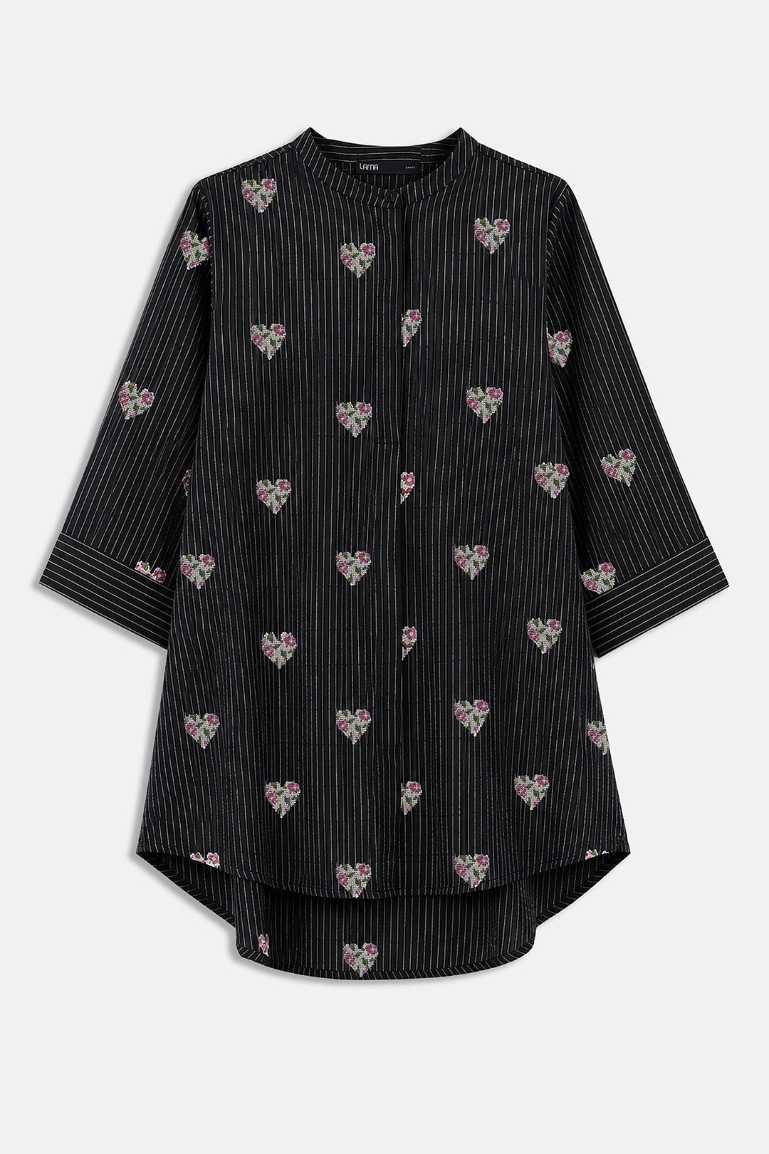 BLACK-HEARTS COTTON-LINEN TUNIC